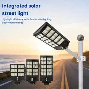 Custom 200W 300W 600W 900W 1000W 1200W Sensor Solar Street Light Lamp Aluminum Remote Control Solar Powered Solar Light Outdoor