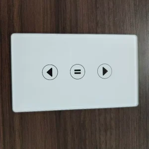 Custom Anti Fingerprint WIFI Touch Voice Control Curtain Rolling Door Switch Panel Tempered Glass