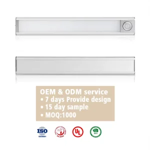 Custom Architectural Lighting ROHS LED Light Display Cabinet Battery Powered 30000H Lifetime Unlinkable Under Cabinet Lighting