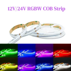 Custom Indoor RGBW COB LED Strip Light DC12V Flexible Dimmable Ceiling Light