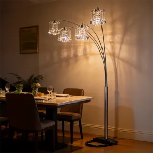 Custom Multi Claw Floor Lamp E27 Base Contemporary Design LED Bulb CRI 95 Warm Yellow Light