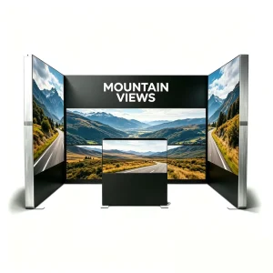 Custom-Size Frameless Glowing Light Box Booth with SEG Edge and Dye Submission Printing