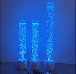 Custom Wedding Bubble Column Floor Standing Water Bubble Lamp