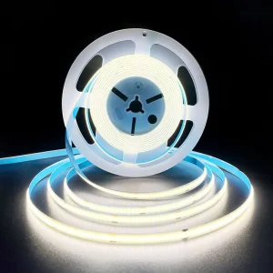 Customizable 110v 220v Driverless LED Strip 8mm 240LEDs 10m Roll White Cuttable IP20 Cob LED Strip Dot Free PCB Lamp Body
