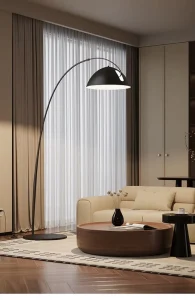 Customizable LED Floor Lamp Metal Marble Construction 3500K Warm White Light Easy Installation for Bedroom Office Living Room