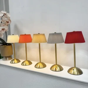 Customizable Metal Farmhouse Design LED Battery Operated Touch Control Portable Bedside Table Lamp for Wedding Home Party