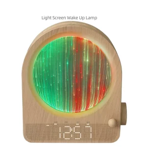 Customizable White Noise & Natural Sound Night Light Ambient Light Alarm Clock Wake Up Light Smart Speaker for Hotel Home Use