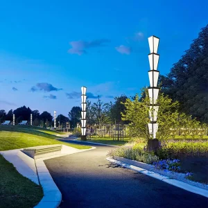 Customization Modern Style Aluminum Landscape Light Pole Waterproof IP65 LED Garden Lights Villa Courtyard LED Street Light