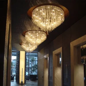 Customized Bubble Effect Hanging Lights Stairwell Spiral Glass Ceiling Chandelier Lamp