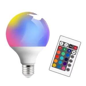 Customized E27 9W LED Light Bulb with Remote Control and Color Changing