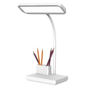Customized Modern Rechargeable LED Desk Lamp Pen Holder Touch Control Dimmable Foldable USB Study Reading Light for Office
