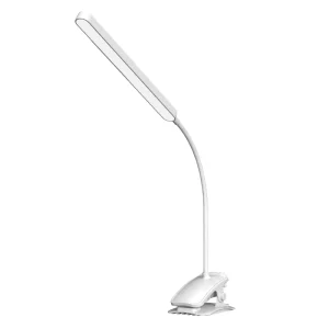 Customized Modern Rechargeable LED Study Desk Lamp with Plastic Clip on USB Charging Lithium Battery Touch Control Dimmable