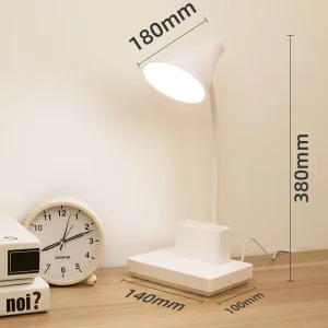 Customized Modern Rechargeable USB LED Study Desk Lamp with Touch Control Dimmable Foldable for Office and Living Room