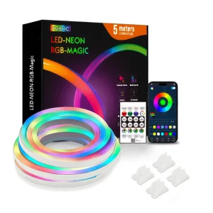 Customized Neon Sign DC5V LED RGB Neon Flex Strip Light Remote Music Controller Tuya Home TV Backlight Decoration