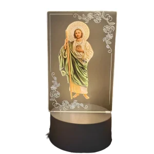 Customized North America Mexico San Judas Tadeo and Virgin of Guadalupe Character God 3D Acrylic Night Lamp Table Light Desk