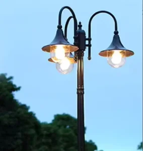 Customized Outdoor LED Garden Light Aluminum AC DC Landscape Garden Light Pole for Hotel Parking Lot Road Park Courtyard