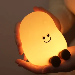 Cute Potato Silicone Night Light for Bedroom Kawaii Potato LED Night Lamp with Soft Touch for Kids Bedroom Use