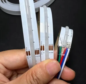 Cuttable 100 lm/W RGBW LED Strip 784 LEDs/m 19W/m 24V 12mm PCB Color-Changing RGBW COB LED Strip