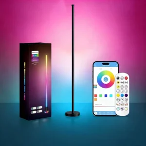 Cylindrical Floor Lamp Modern Standing Light for Bedroom Living Room Ambient Led Lighting Home Decor UL ETL Certification