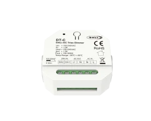DALI AC 150-360W 100-240VAC Triac Phase-Cut Dimmer, 1-Channel LED Controller, DIN Rail Mount