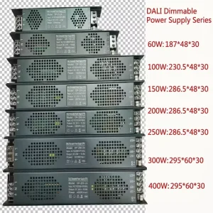DALI Dimmable LED Driver 24V 60-400W Slim Constant Voltage Power Supply for LED Strip Lights