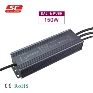DALI Dimmable Push-Dimming Transformer 3100mA Constant Current LED Driver 150W 35V to 50V DC LED Power Supply