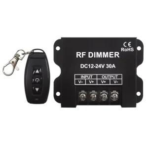 DC 12-24V Single-Color Wireless Knob RF Remote-Control Dimmer 3-Key Dimmer for LED Flexible Strip