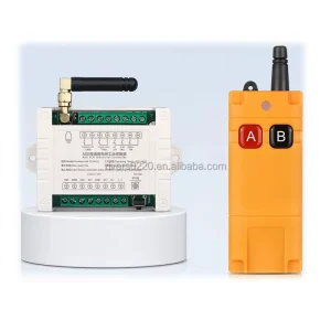 DC 12-36V 2-Channel 10A Wireless Remote Control Switch for Water Pump, Motor, and Linear Actuator Forward/Reverse