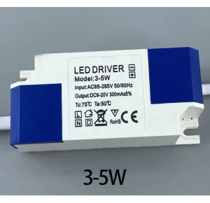 DC 12-80V LED Driver Power Supply for Spotlight Ceiling Light Downlight 3-5W Constant Current