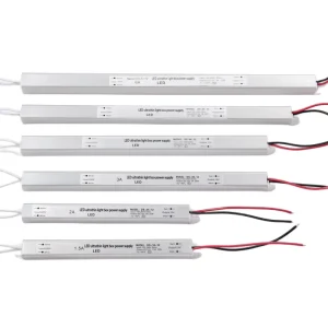 DC 12V 24V LED Switching Power Supply IP20 Ultra-Slim Aluminum Case Triac Dimmable 1A-5A 18W-72W Flood Light Driver