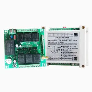 DC 12V AC 220V Wireless Remote Control Switch 6-Channel Relay Industrial Control for Doors and Windows Rolling Code