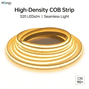 DC 24V COB LED Strip, 320 LED/m CRI 90+ 8mm PCB, Dimmable, 3000K/4000K/6000K