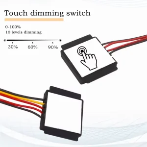 DC 5-12V 4A 50W One-Color/Three-Color Dimmer Inductive Touch Sensor for Bathroom Mirror LED Strips