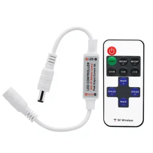 DC 5-24V 6A RF Single-Color LED Strip Dimmer Controller