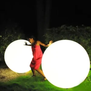 DC 5V Rechargeable RGB Color-Changing Garden Sphere IP65 Waterproof Floating LED Ball Light