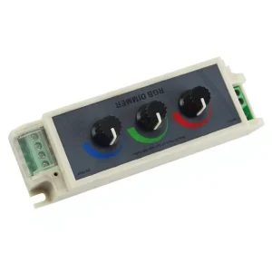 DC12-24V 9A 3-Channel RGB LED Dimmer Knob Controller for Adjustable Brightness Lighting