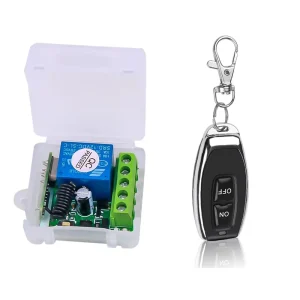 DC12V 10A 1-Channel RF Remote Control Switch, 433MHz, Universal Garage Door Transmitter and Receiver