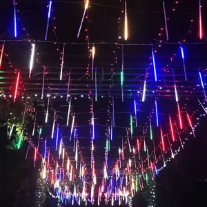 DC12V 24V 30cm 50cm 80cm Waterproof Tubes Meteor Lights Colorful Meteor Shower Led Lights for Christmas Wedding Trees Garden