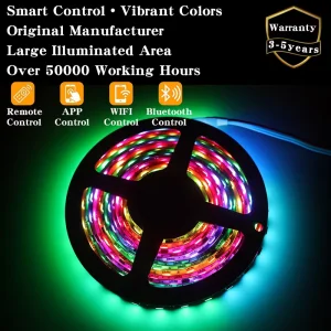 DC12V 24V 5050 RGB LED Light Strip 60 72 96LEDs Smart WS2811 Running Strip WIFI APP Control CE RoHS for KTV Bar Game Room