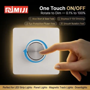 DC12V 24V Single Color 86 In Wall Integrated All in One Controller 86 Type Smart Dimming Power Switch for LED Strip Light