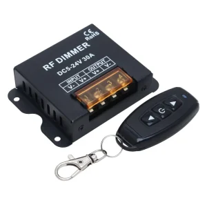 DC12V 24V Single-Color LED Wireless Remote Control 3-Key RF Dimmer for Flexible Strip Lights