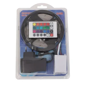 DC12V 5 Meters SMD 5050 Colorful Led Strip Kit APP 24 Key Remote Control RGB Color Changing Smart Strip Light With Led Driver