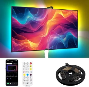 DC12V IP20 WS2811 Smart LED Strip Light with Remote Control and Running Water Effect