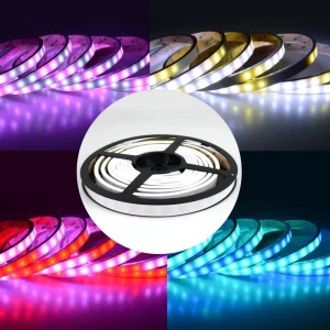DC12V RGB Full Color WS2815 60leds Silicone IP68 Waterproof SMD Smart 5050 RGB Flexible LED Strip