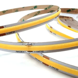 DC12V Single-Color Flexible COB LED Strip Light 480 LEDs/m Warm White High Density