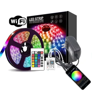 DC12V Smart LED Strip Light SMD 5050 RGB 150 LEDs 5M Music WiFi Flexible Waterproof Cuttable Epistar Chip