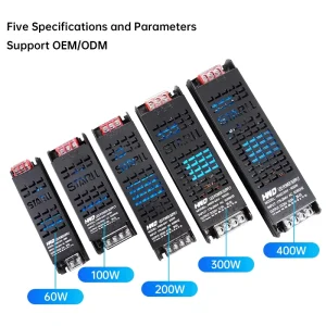 DC12v 24v Led Driver 60W 100W 150W 200W 300W 400W Constant Voltage Led Driver IP20 LED Power Supply 12V 5A