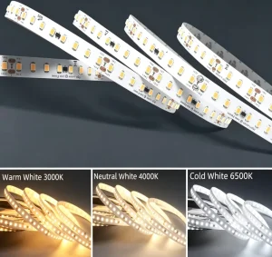 DC24V 2000lm Flexible LED Strip 128LED Custom CCT Waterproof SMD Outdoor Facade Strip Light Long Lifespan Indoor Lighting Decor