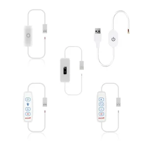DC5V 1 1.5A USB Led ON Off Switch Touch Hand Sensor Dimming Extension Cable Dimmer for LED Strip Light