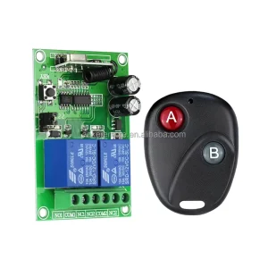 DGAK-RK02SV2 Rolling Code 433MHz DC12V 2CH Relay Receiver 100M Range Wireless Remote Control Switch